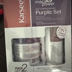 Karseell Mascarilla Capilar Morada + Set de Champú Morado