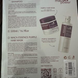 Karseell Mascarilla Capilar Morada + Set de Champú Morado