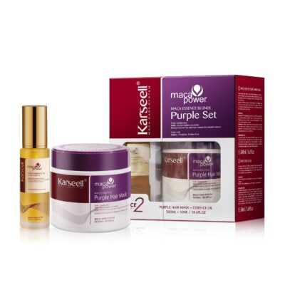 Karseell Mascarilla Capilar Morada con Aceite de Argán para Cabello Rubio Plateado Gris