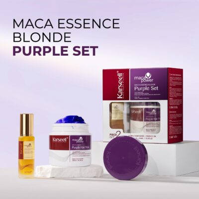 Karseell Mascarilla Capilar Morada con Aceite de Argán para Cabello Rubio Plateado Gris